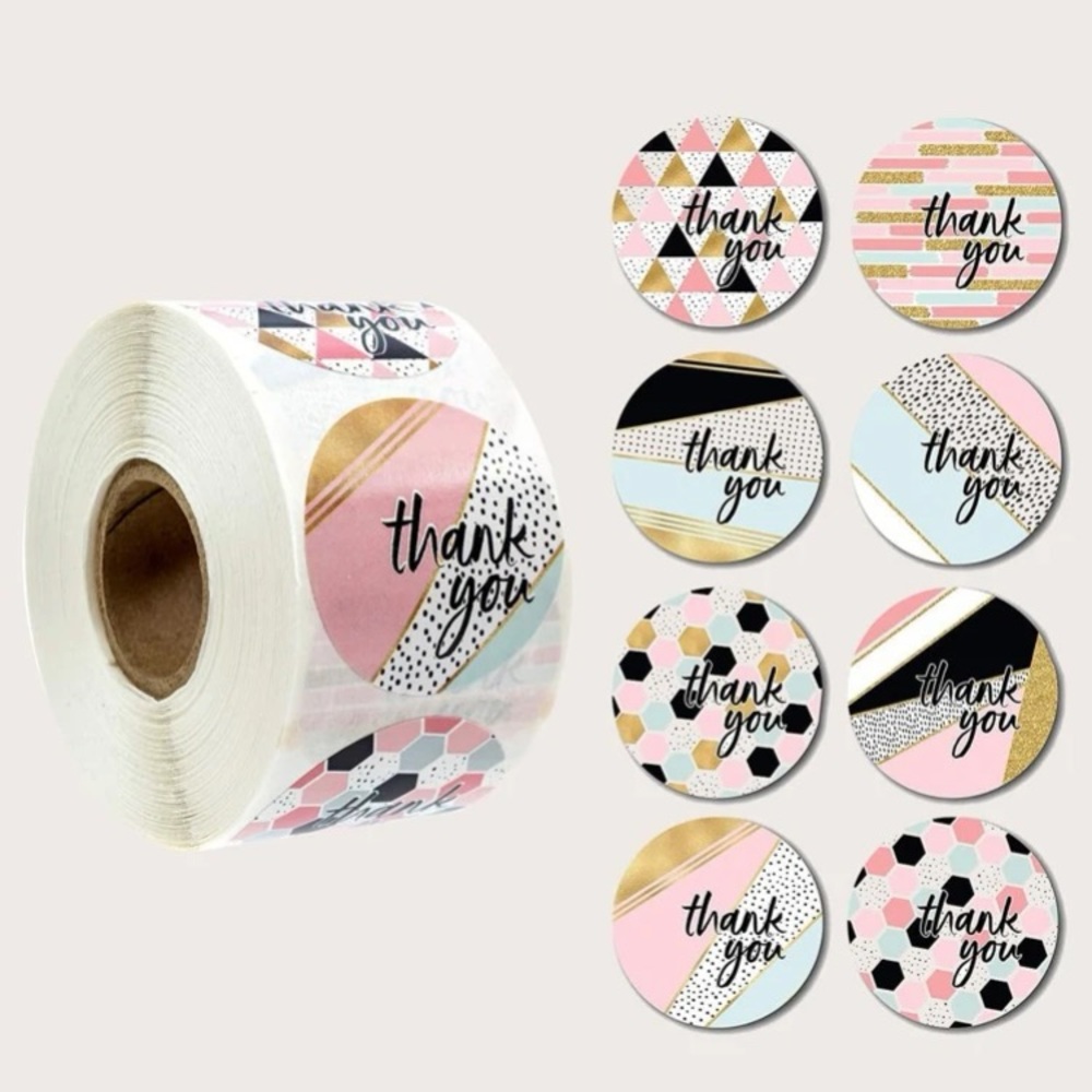 🌼5/$25🌼 500 thank you stickers